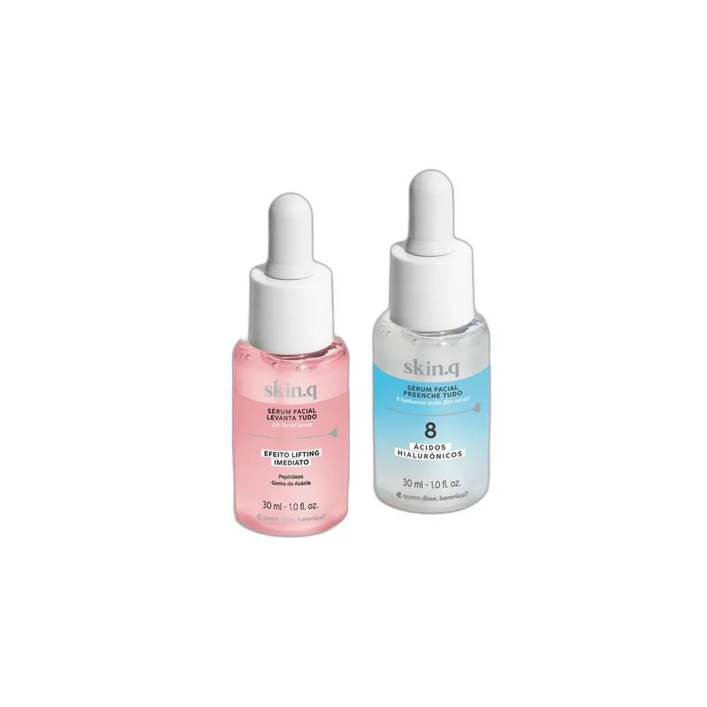 QUEM DISSE, BERENICE? KIT SéRUM FACIAL SKIN. Q: LEVANTA TUDO 30ML + PREENCHE TUDO 30ML