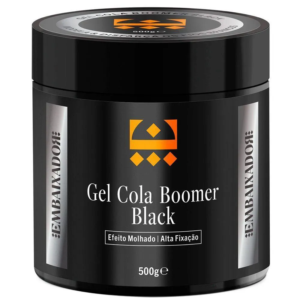 GEL COLA BOOMER BLACK EMBAIXADOR 500G