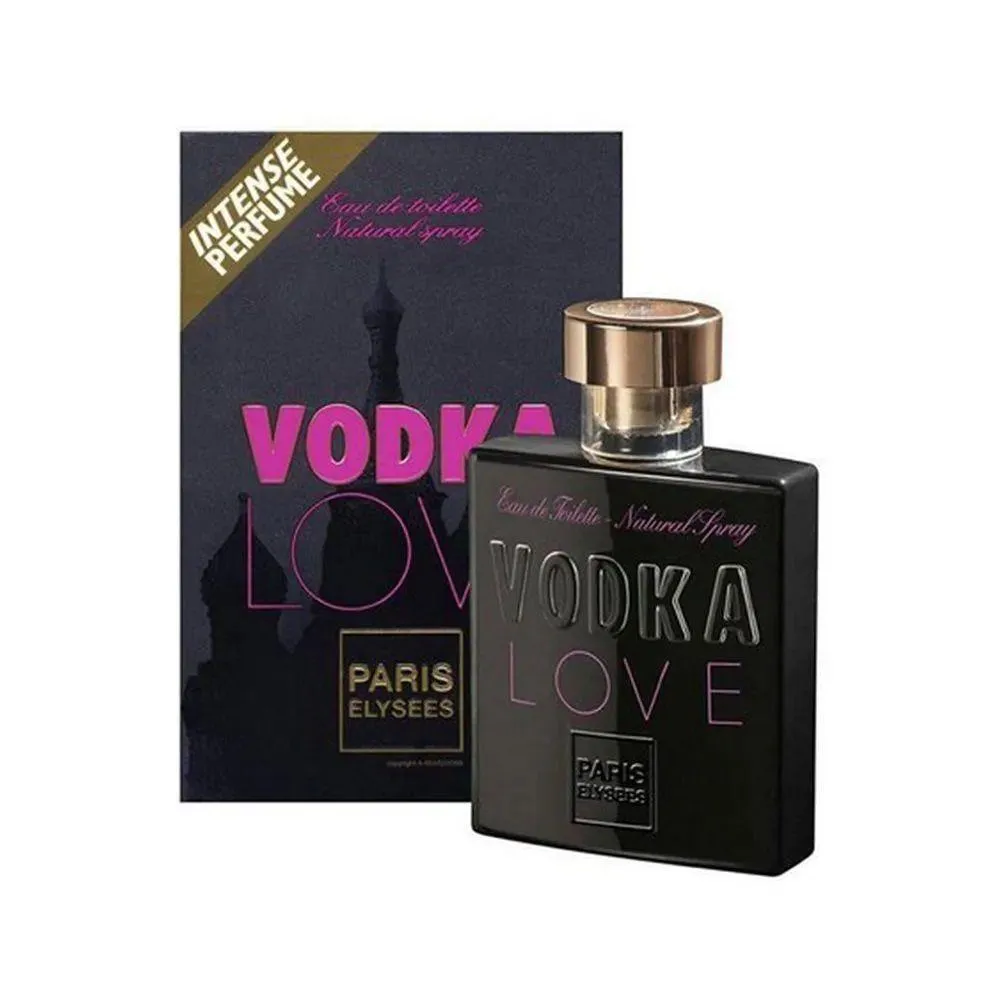 VODKA LOVE EAU DE TOILETTE PARIS ELYSEES - PERFUME FEMININO 100ML