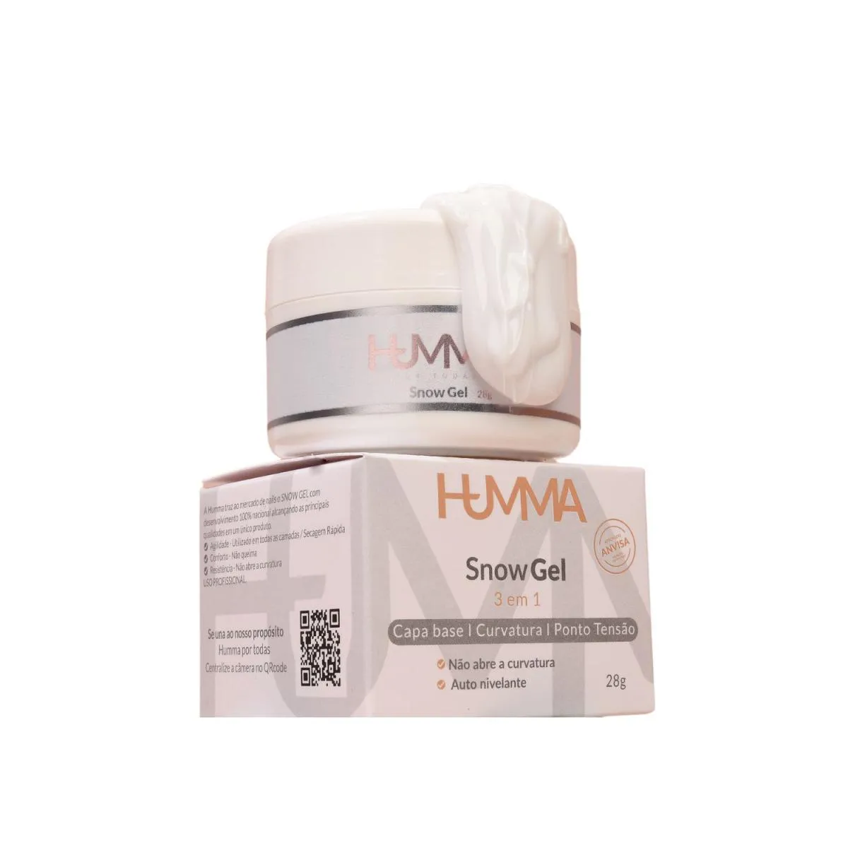 GEL SNOW PARA ALONGAMENTO DAS UNHAS 3 EM 1 HUMMA