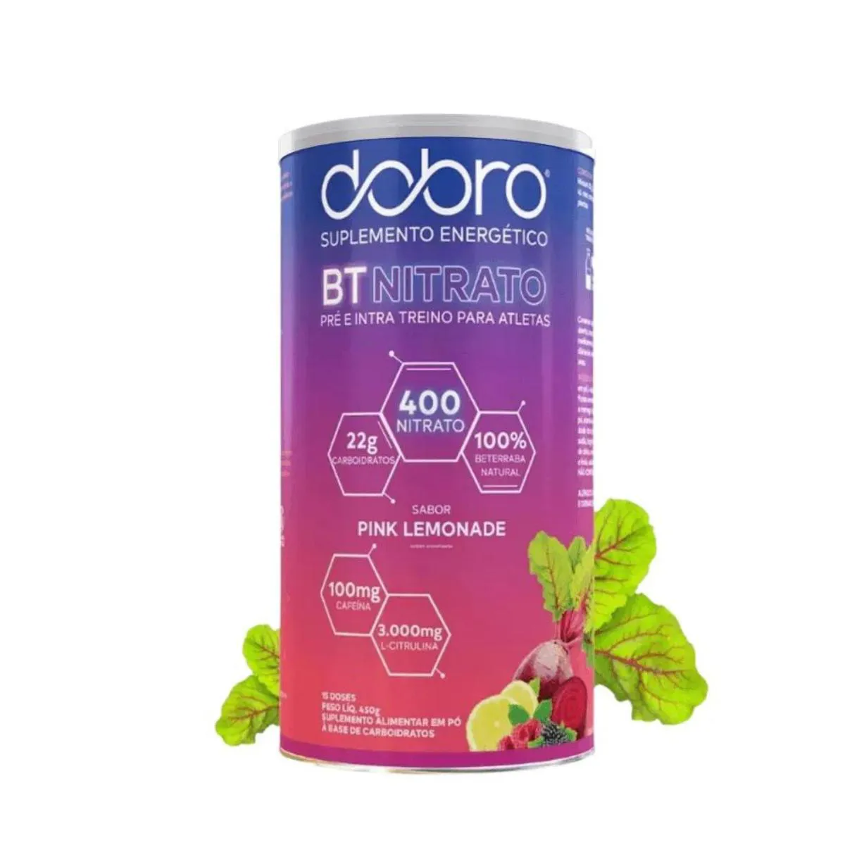 BT NITRATO DOBRO COM CITRULINA SABOR PINK LEMONADE 450G