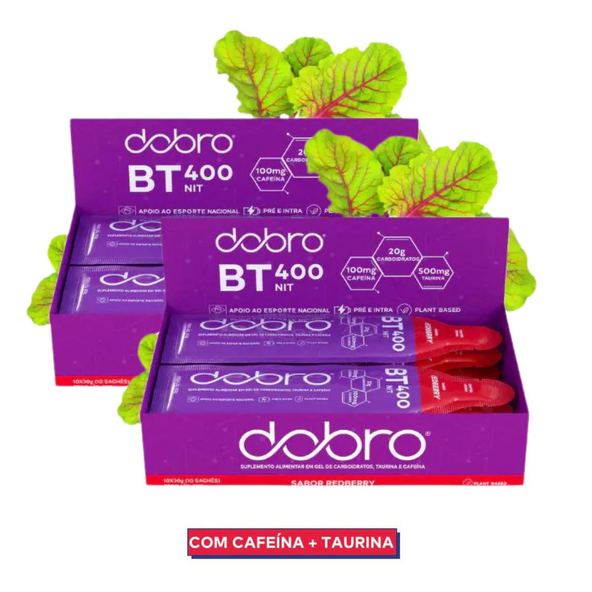2X GEL BT NITRATO DOBRO SABOR REDBERRY 10 UNIDADES 30G