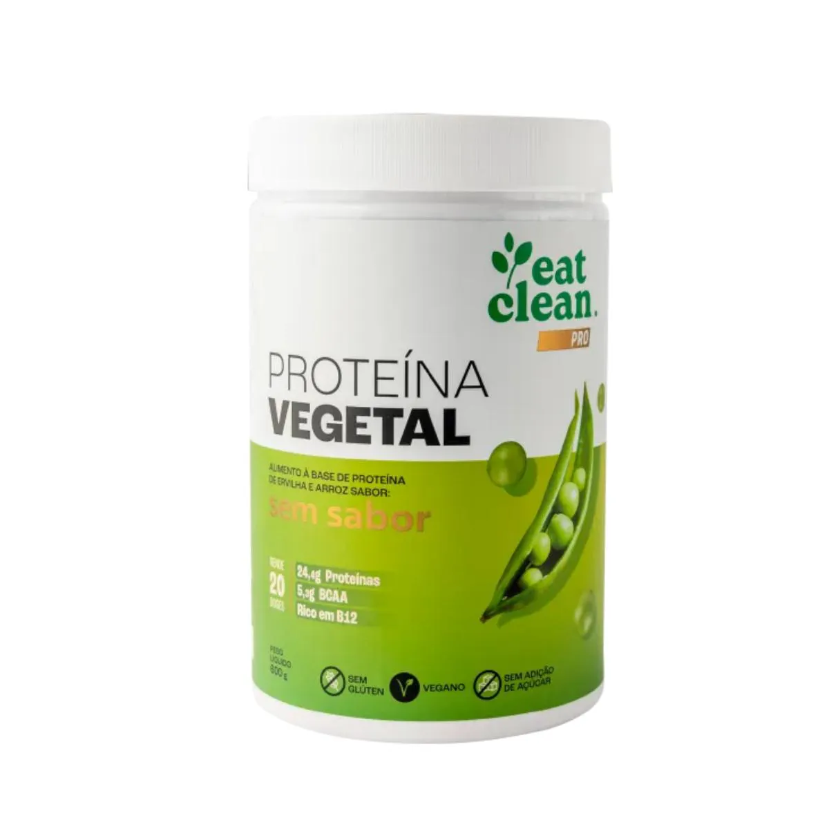 PROTEINA VEGETAL VEGANA EAT CLEAN SEM SABOR 600G
