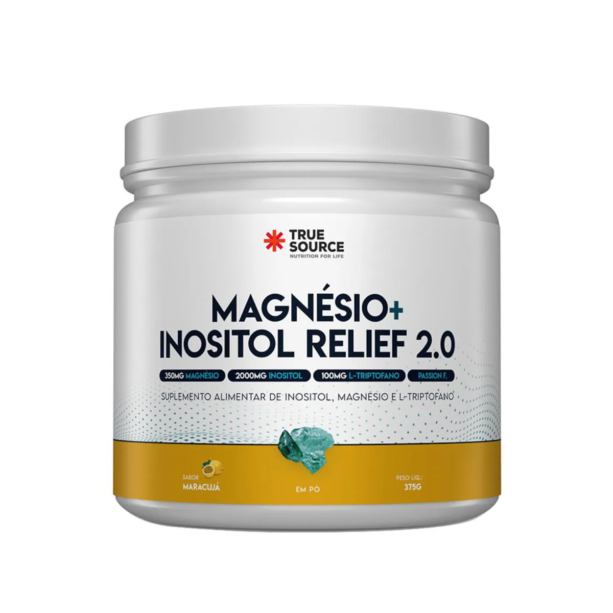 MAGNéSIO + INOSITOL RELIEF 2.0 MARACUJá TRUE SOURCE 375G Maracuja