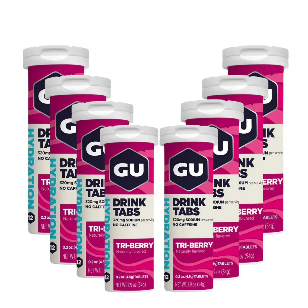 GU ENERGY TABS HIDROELETROLíTICO FRUTAS VERMELHAS CAIXA 8 UNIDADES