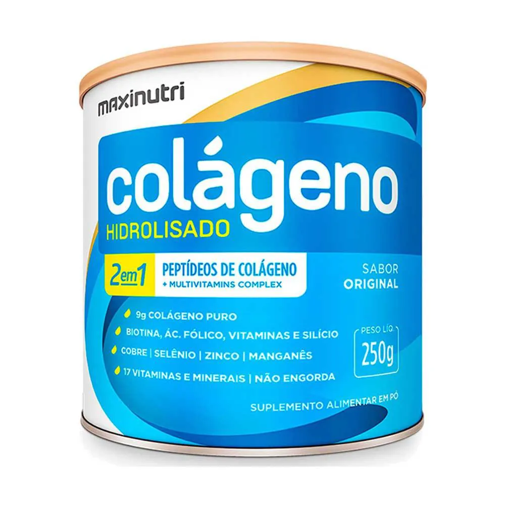COLAGENO HIDROLISADO SABOR ORIGINAL LATA 250G MAXINUTRI