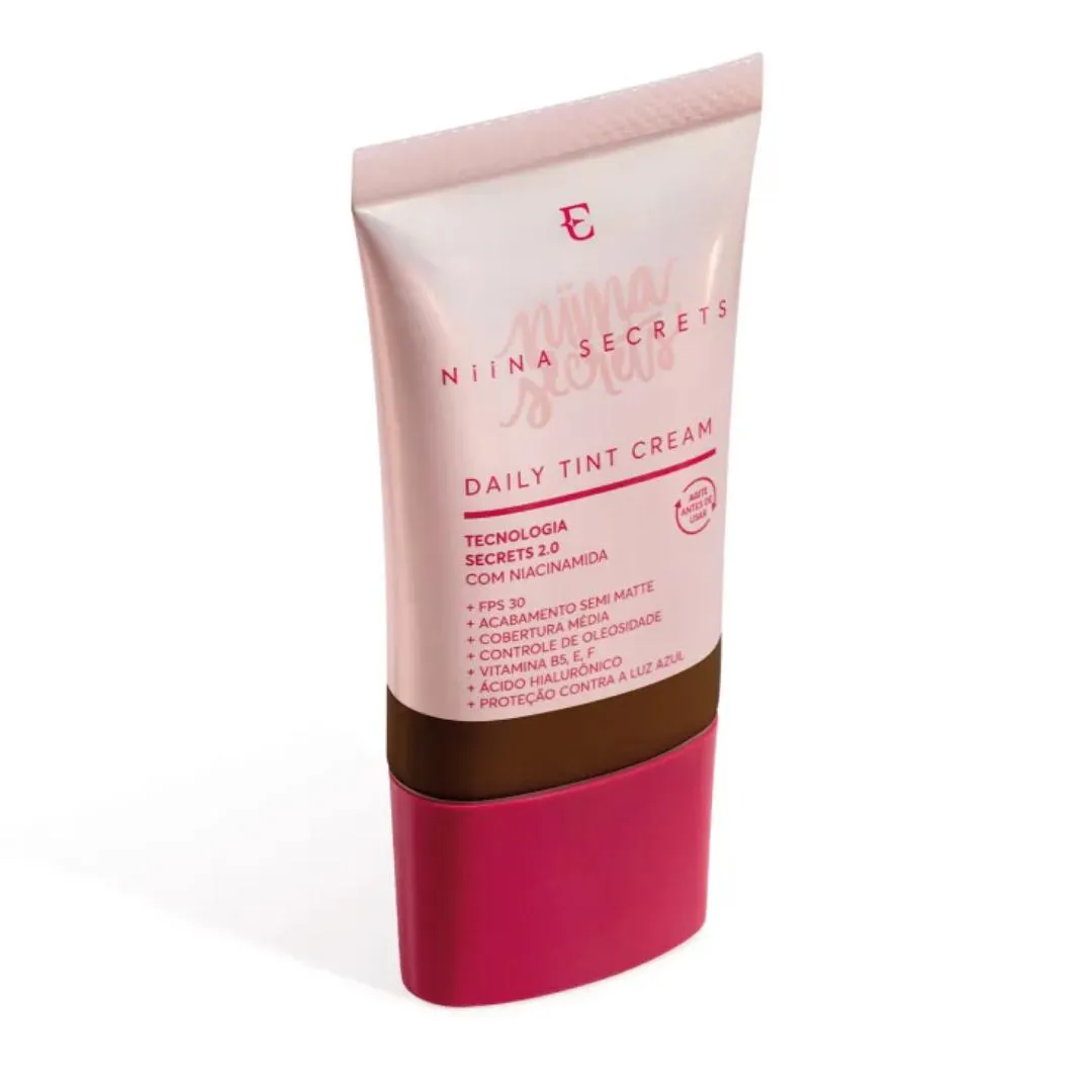 BASE LíQUIDA DAILY TINT CREAM NIINA SECRETS COR 100 25ML