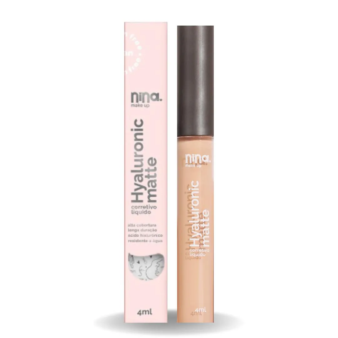 CORRETIVO LIQUIDO HYALURONIC MATTE NINA MAKEUP 01