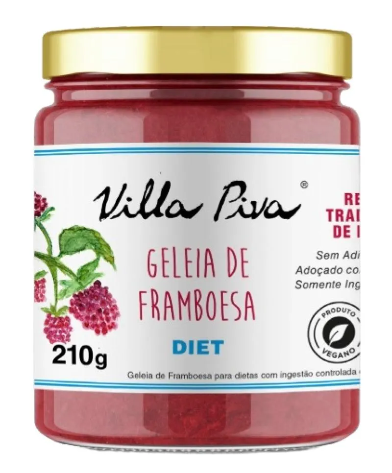 Geleia de Framboesa Diet Villa Piva 210G