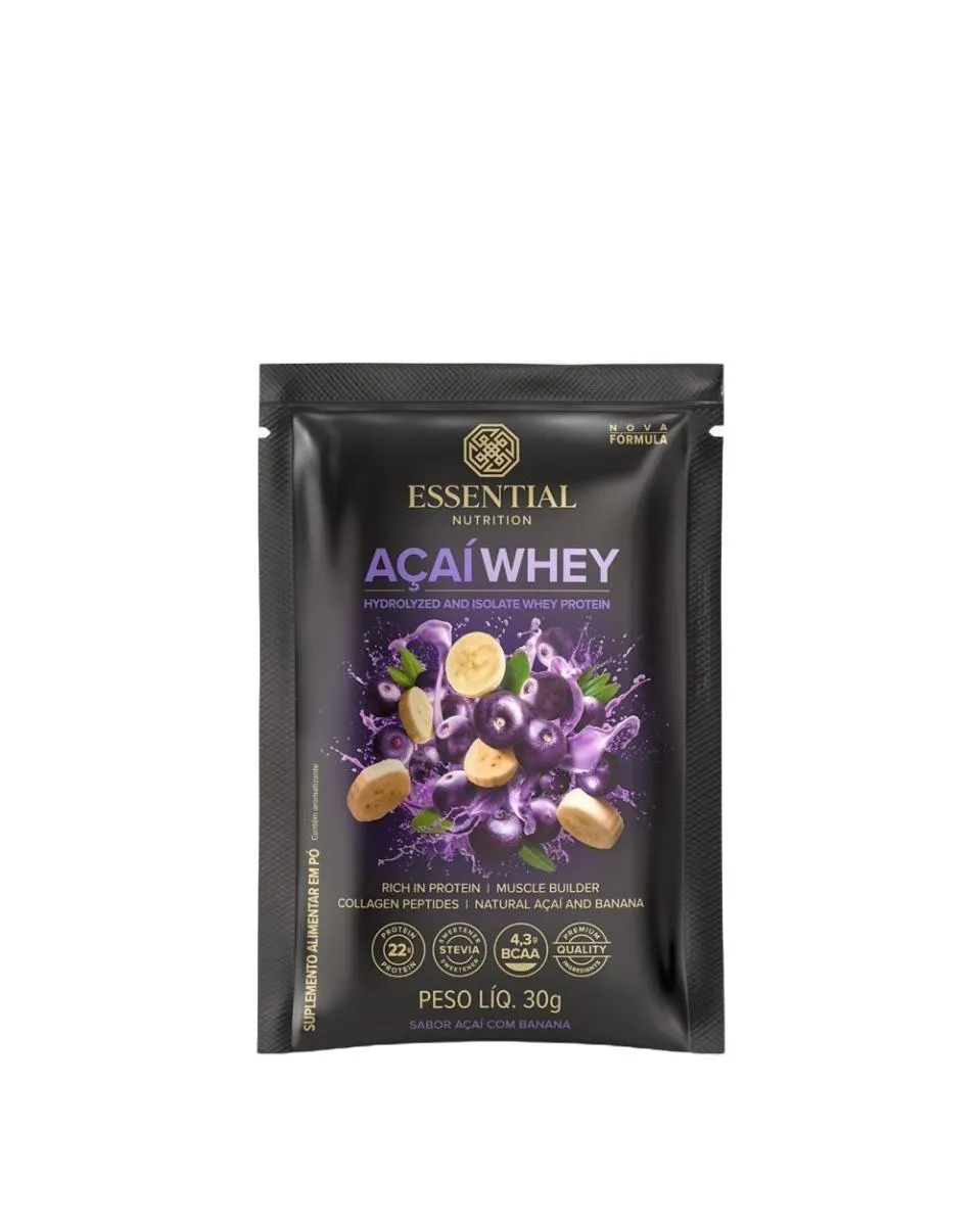 Açaí Whey Sachê Essential Nutrition 30G