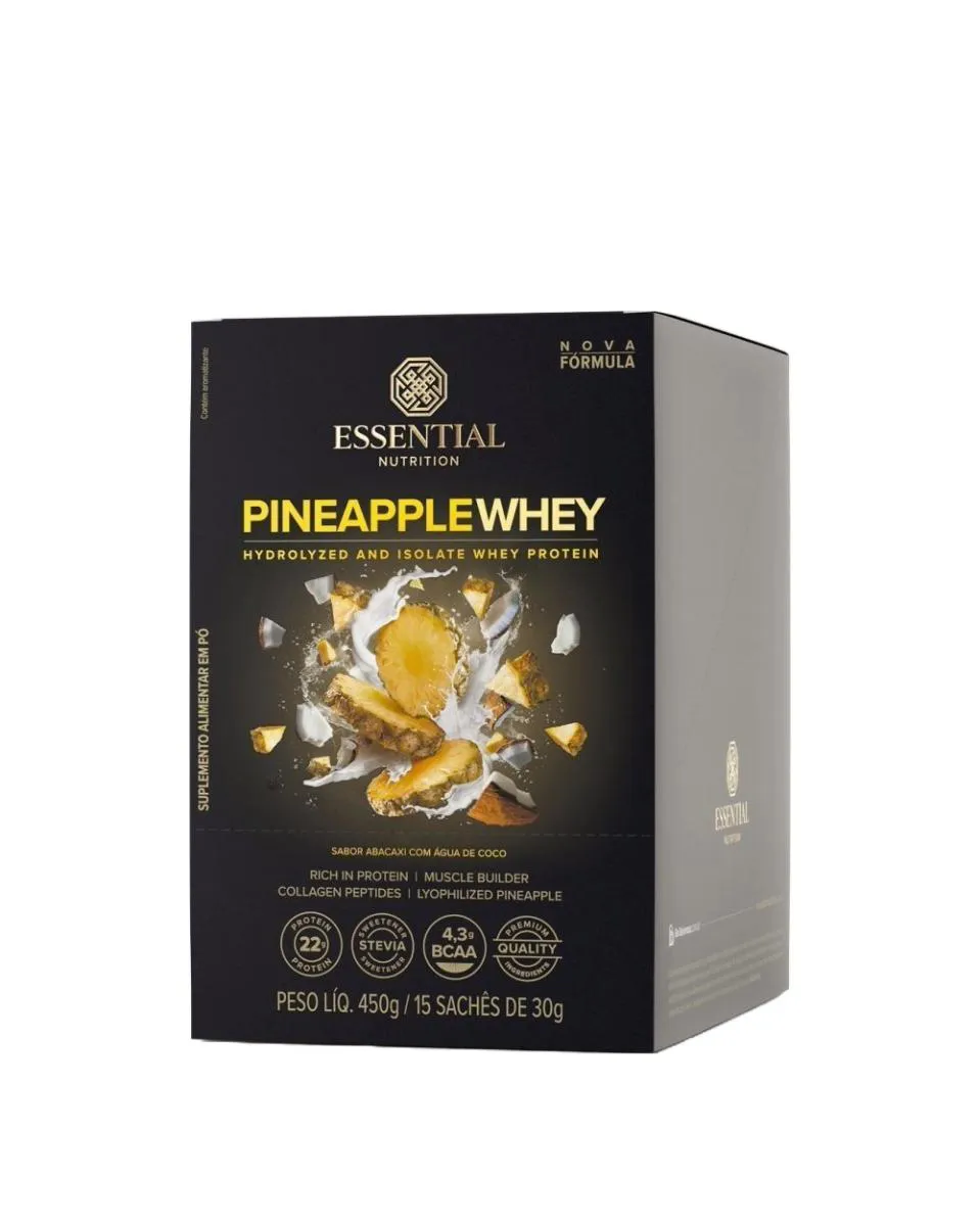 Pineapple Whey 30G Essential Nutrition 15 Sachês