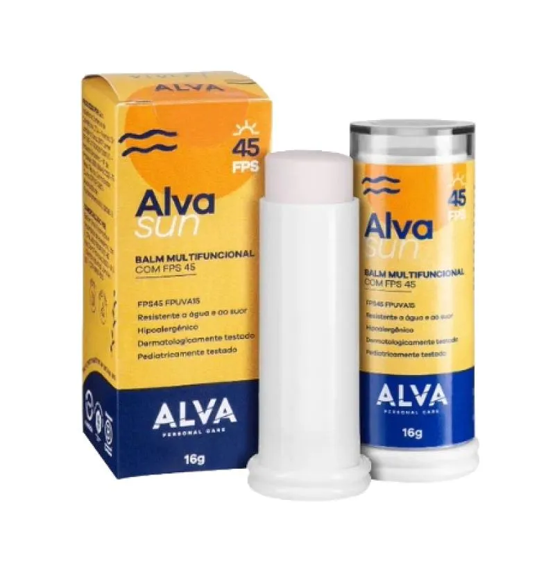 Protetor Solar Balm Multifuncional Fpd 45 Vegano Alva 16G