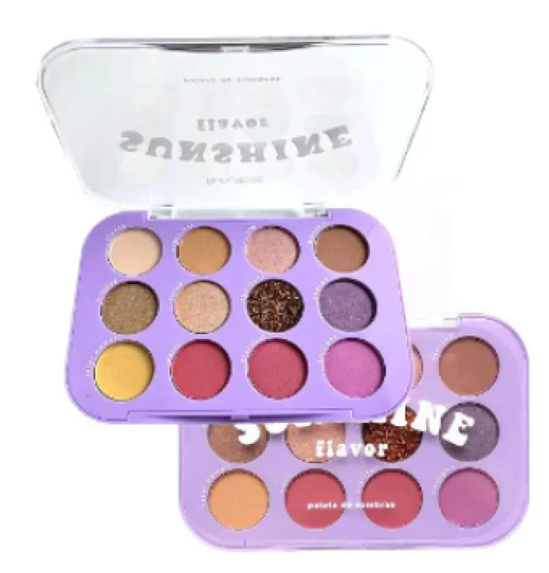 Paleta com 12 Tons de Sombras Sunshine Flavor Ruby Rose Lançamento