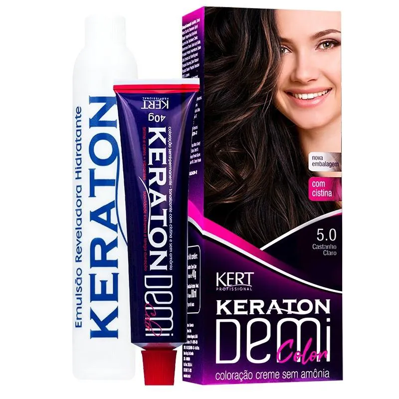 Coloração Keraton Demi Color Castanho Claro 5.0