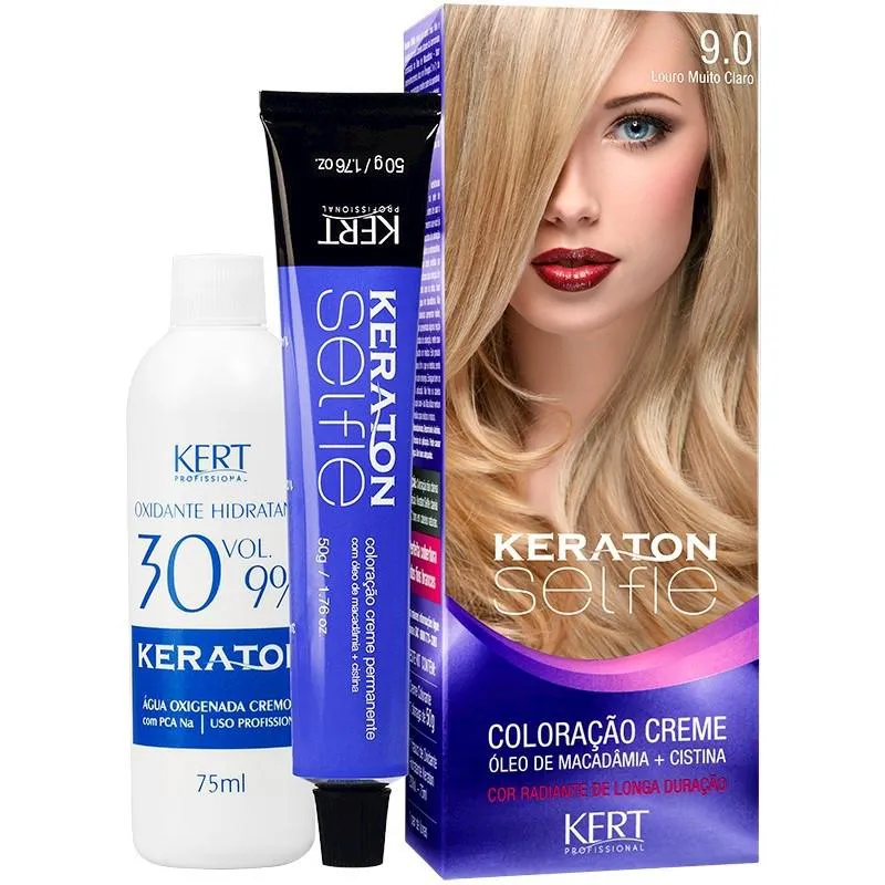 Keraton Selfie 9.0 - Louro Muito Claro 50G