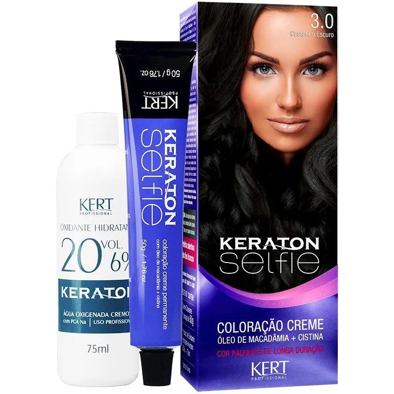 Keraton Selfie 3.0 - Castanho Escuro 50G