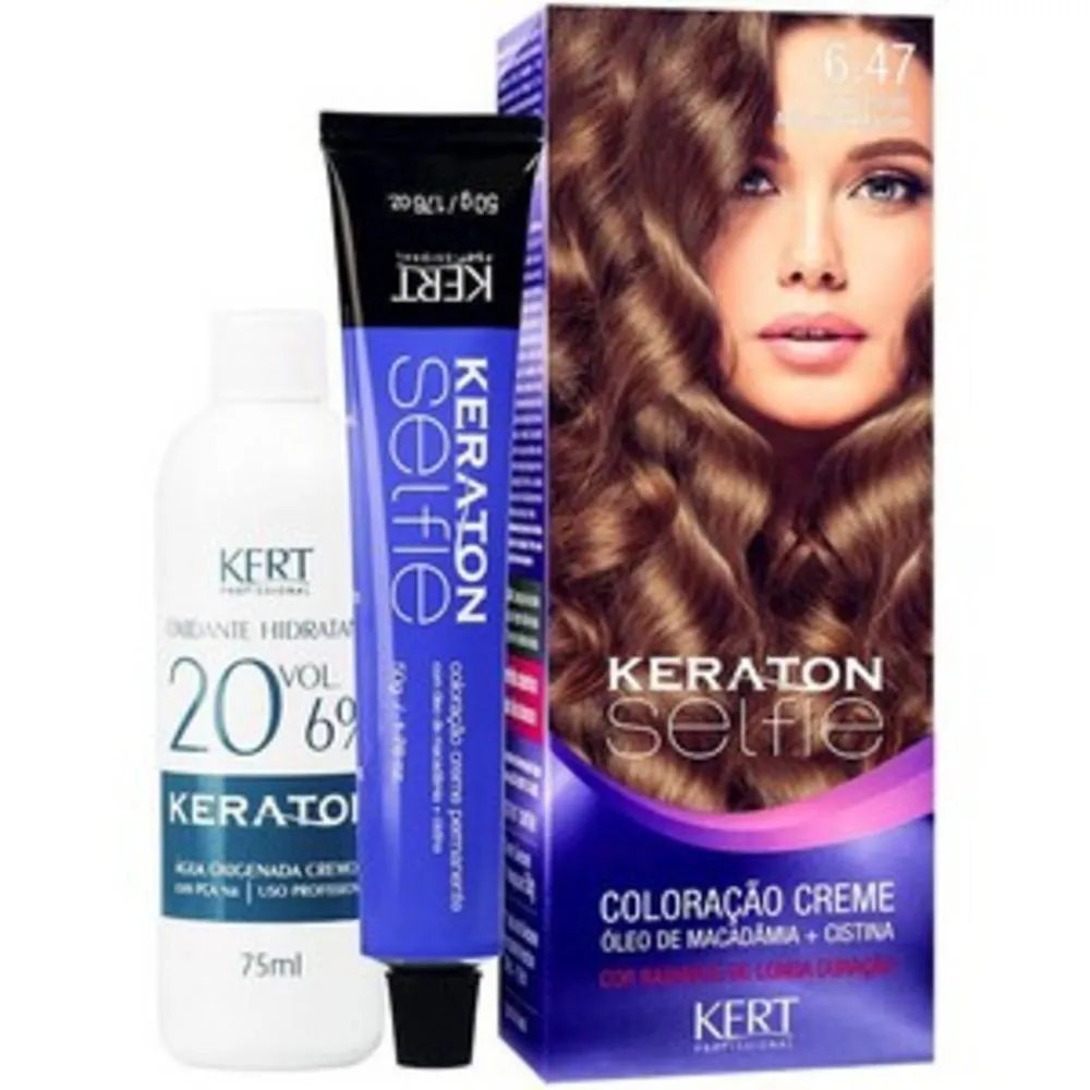 Keraton Selfie 6.47 Louro Escuro Acr Marrom 50G
