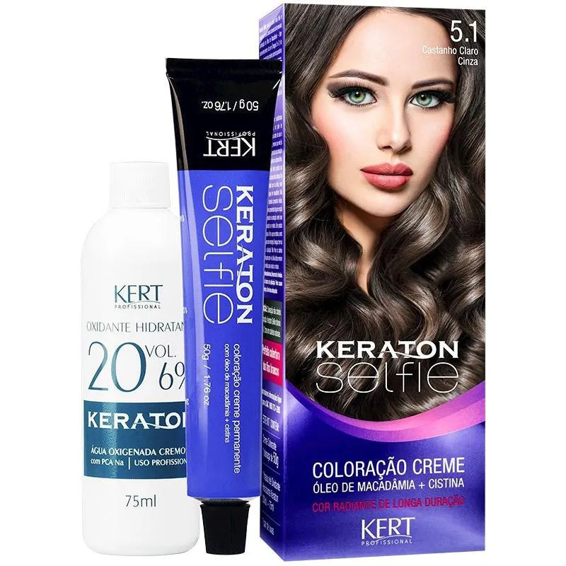 Keraton Selfie 5.1 - Castanho Claro Cinza 50G