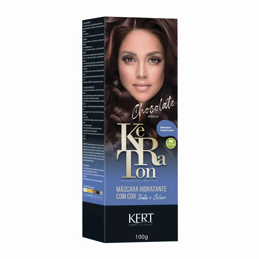 Kit 2 Coloração Keraton Banho de Brilho Chocolate