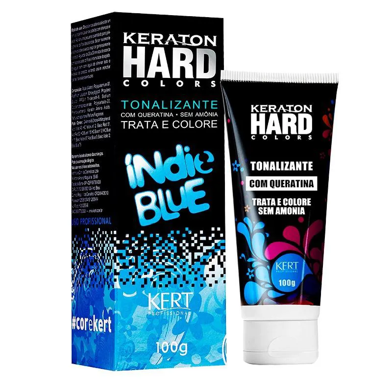 Kit 2 Coloração Keraton Hard Colors Indie Blue
