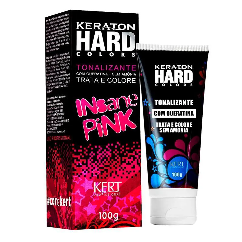 Kit 2 Coloração Keraton Hard Colors Insane Pink