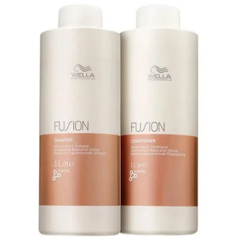Kit Wella Professionals Fusion Duo  (Shampoo 1Lt + Condicionador 1Lt)