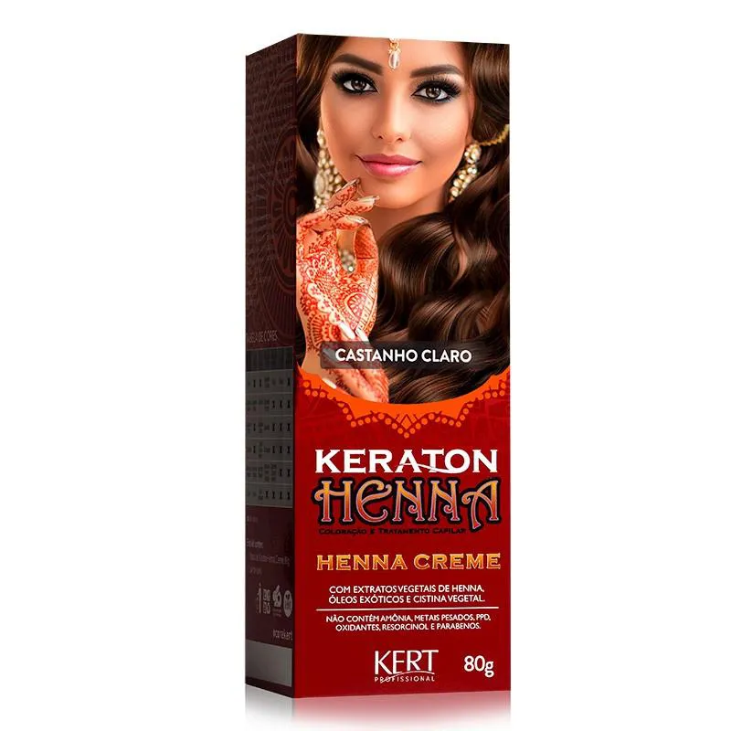 Keraton Henna Creme Kert Castanho Claro