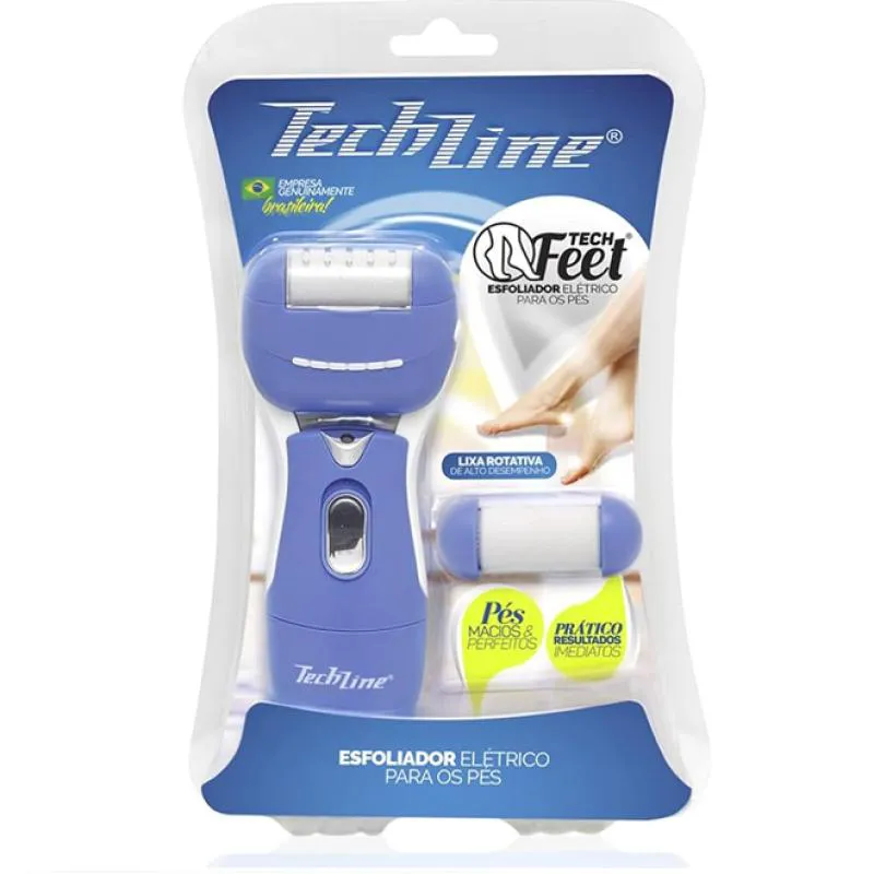 Esfoliador Elétrico Para Os Pés Techfeet - Techline Branco