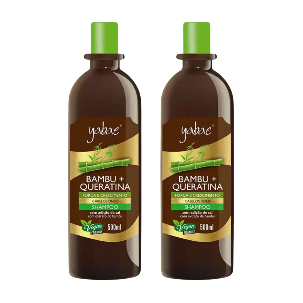 Kit C2 Shampoo Bambu e Queratina Crescimento  Yabae