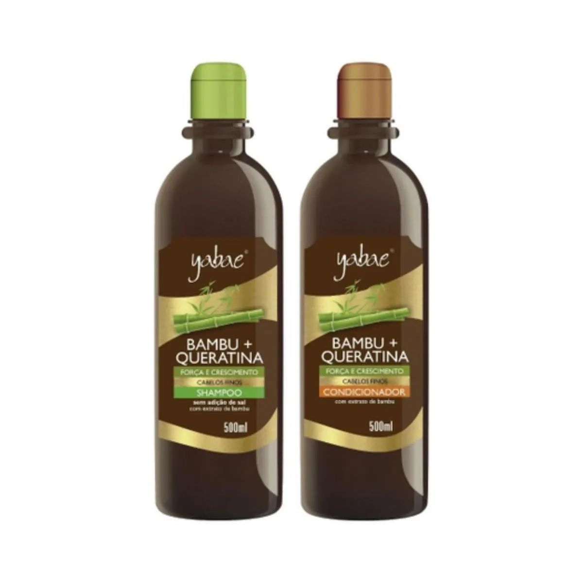 Kit Shampoocondicionador Crescimento Bambu Queratina - Yabae