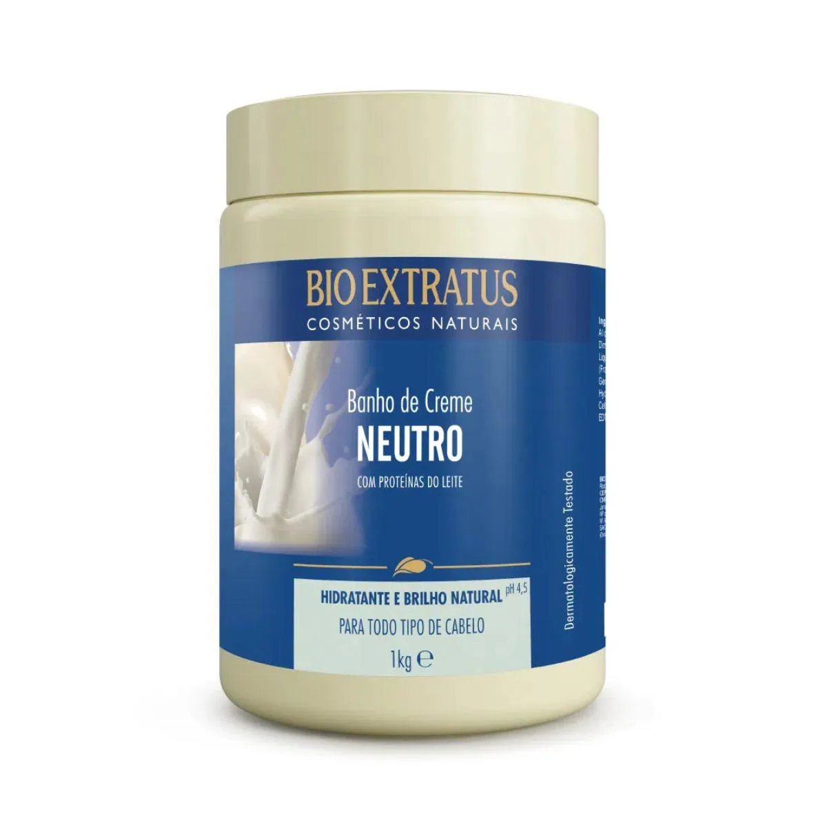 Creme de Tratamento Capilar Neutro 1Kg - Bio Extratus