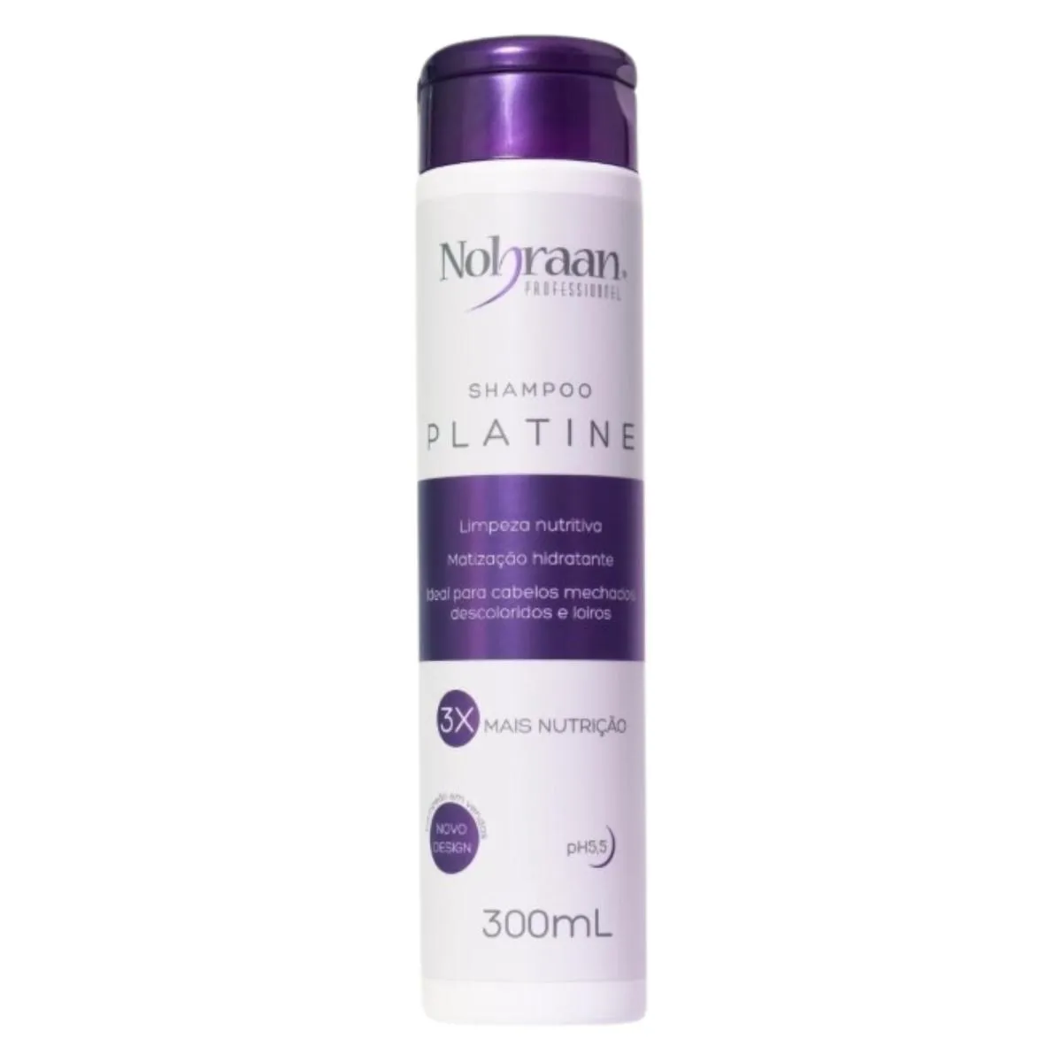 Shampoo Cabelos Loiros Platine 300Ml  Nohraan