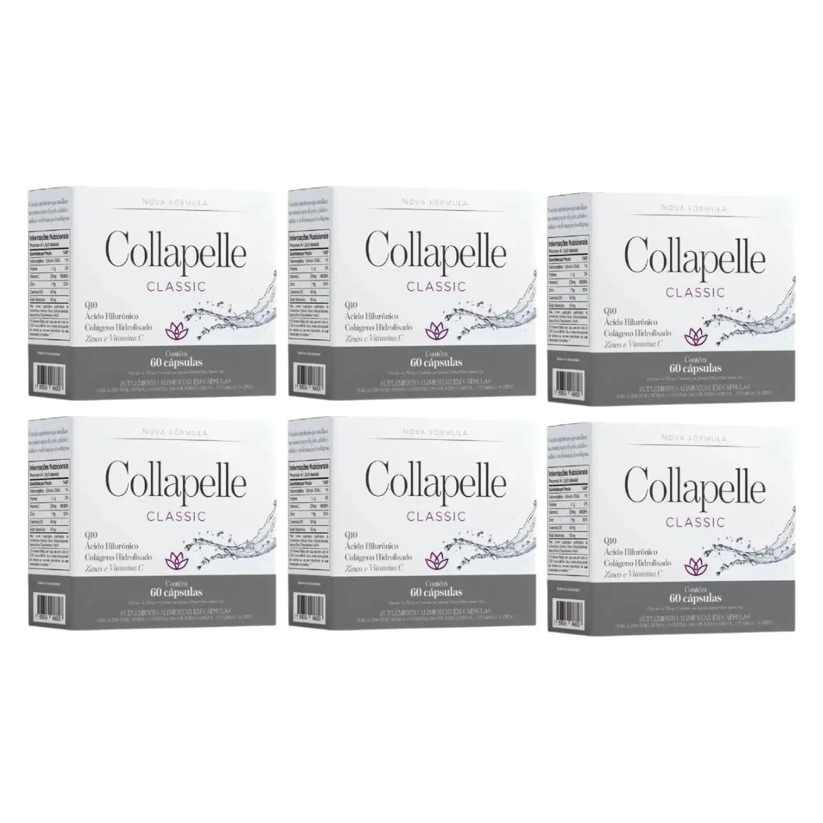 Kit C6 Colágeno Hidrolisado Collapelle C60  Prowin