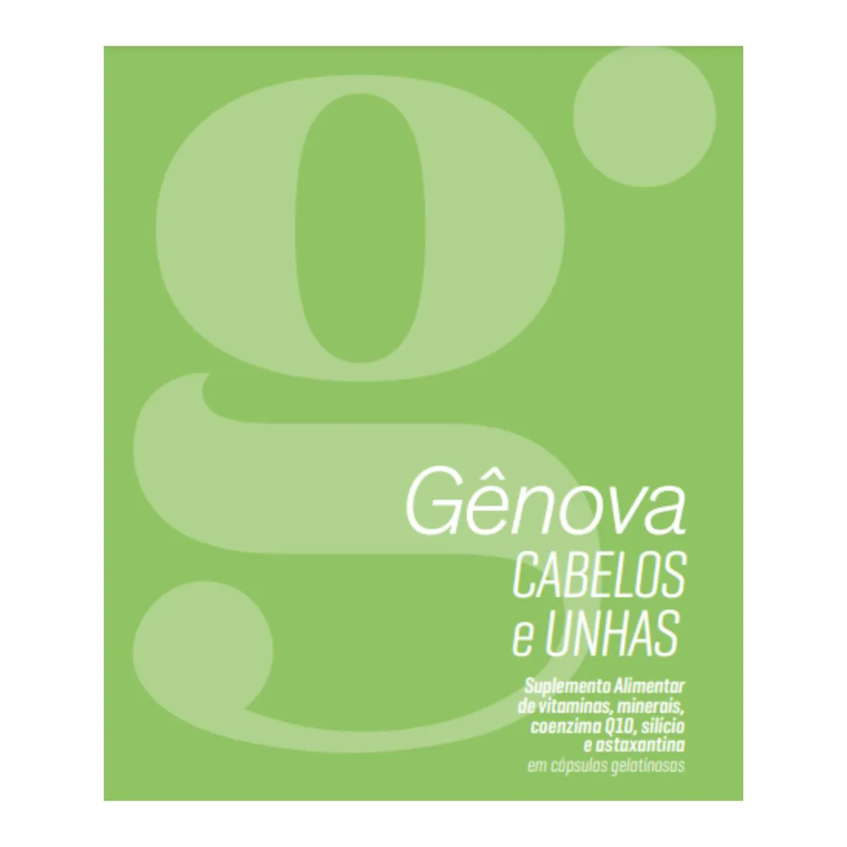 Gênova Suplemento Alimentar Cabelos Unhas C60  Eurofarma