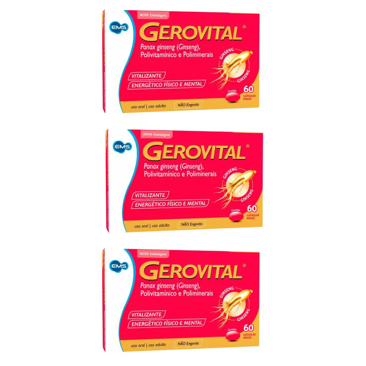 Kit C3 Gerovital P/ Aumentando de Resistência  Ems