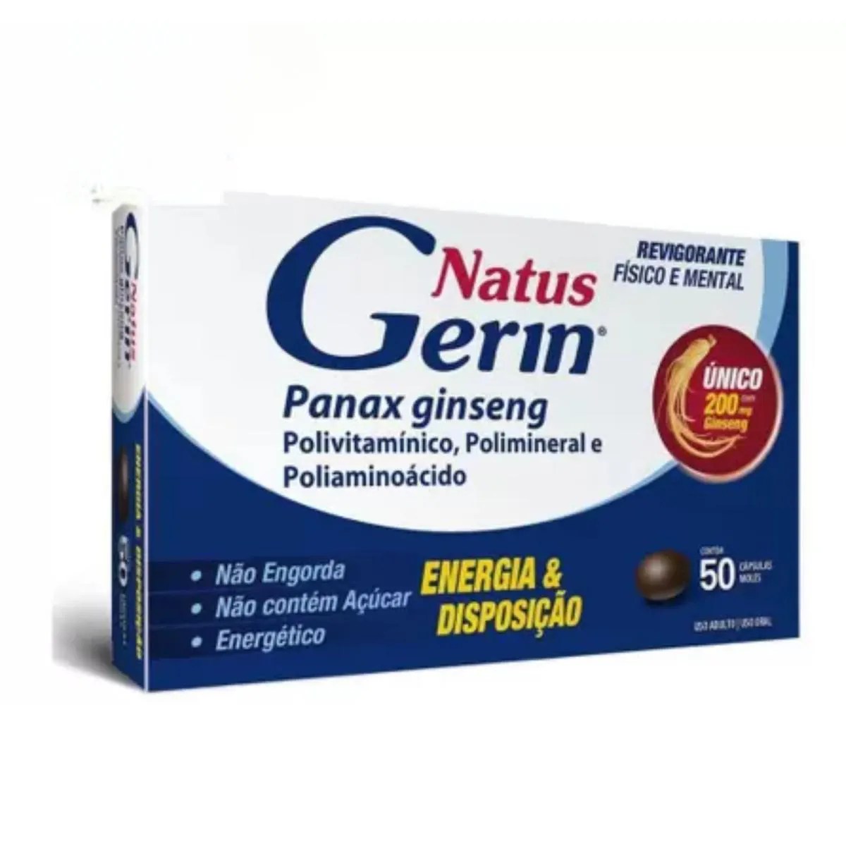 Suplemento Alimentar Natus Gerin Físico Mental C50  Legrand