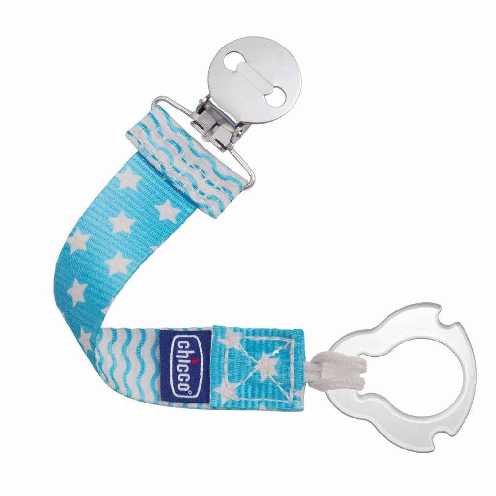 Prendedor de Chupeta Fashion Clip Chicco Azul