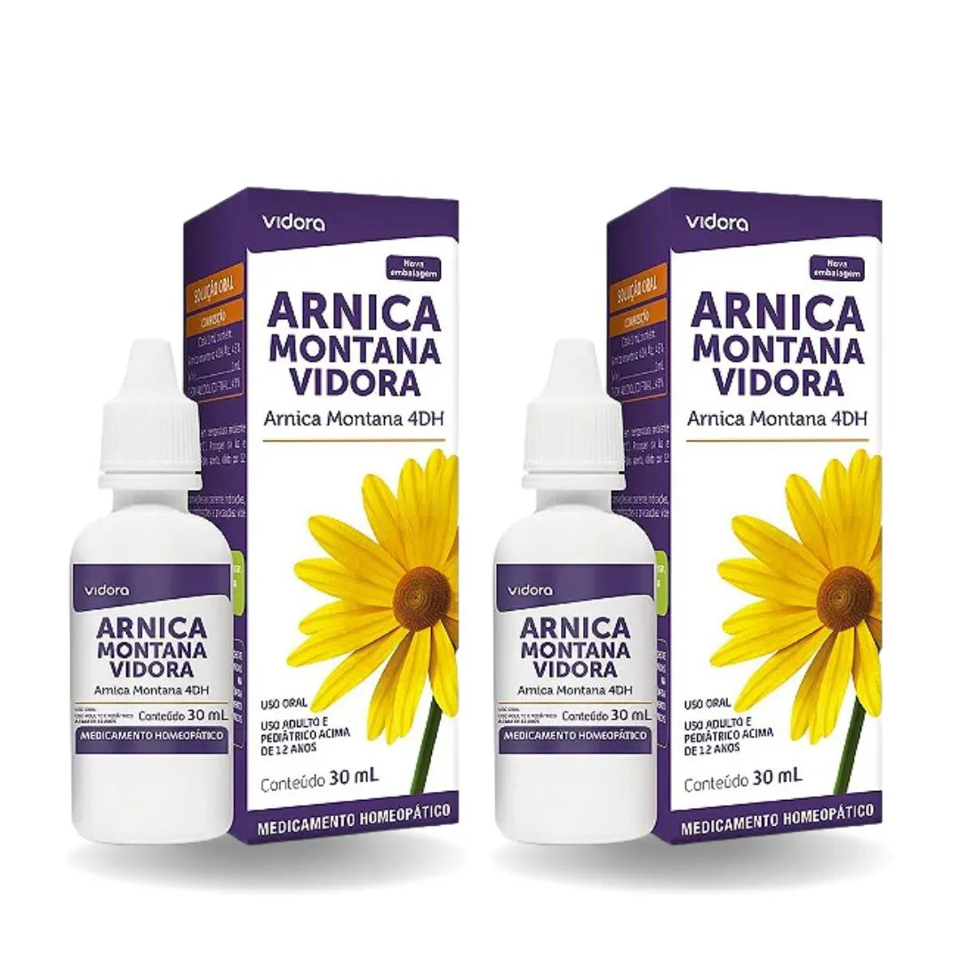 Kit com 2 Arnica Montana 4Dh Solução 30Ml – Vidora