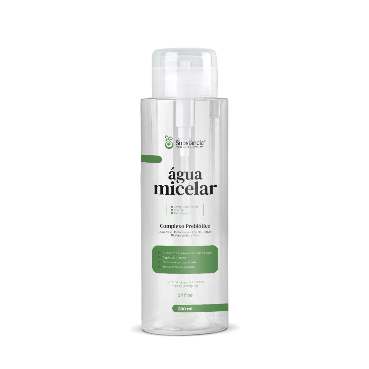 Água Micelar Prebiótica Limpa Protege e Demaquila 200 Ml