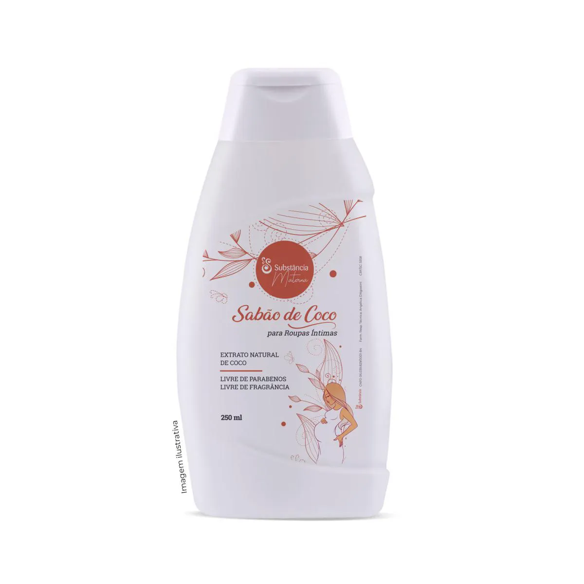 Sabão de Coco Para Roupa Íntima Feminina - 250 Ml