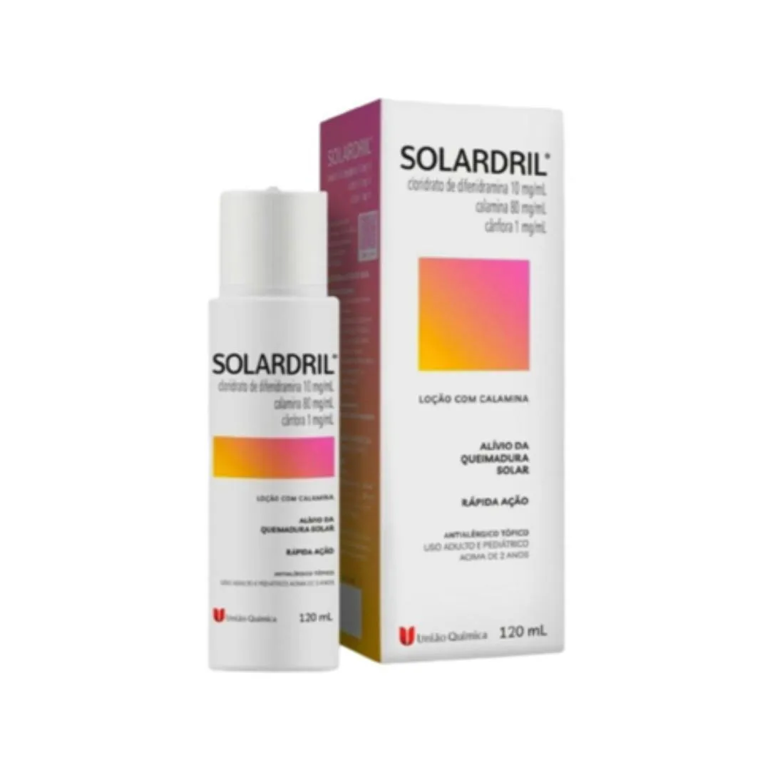 Loção com Calamina Pós Sol Solardril 120Ml  União Química