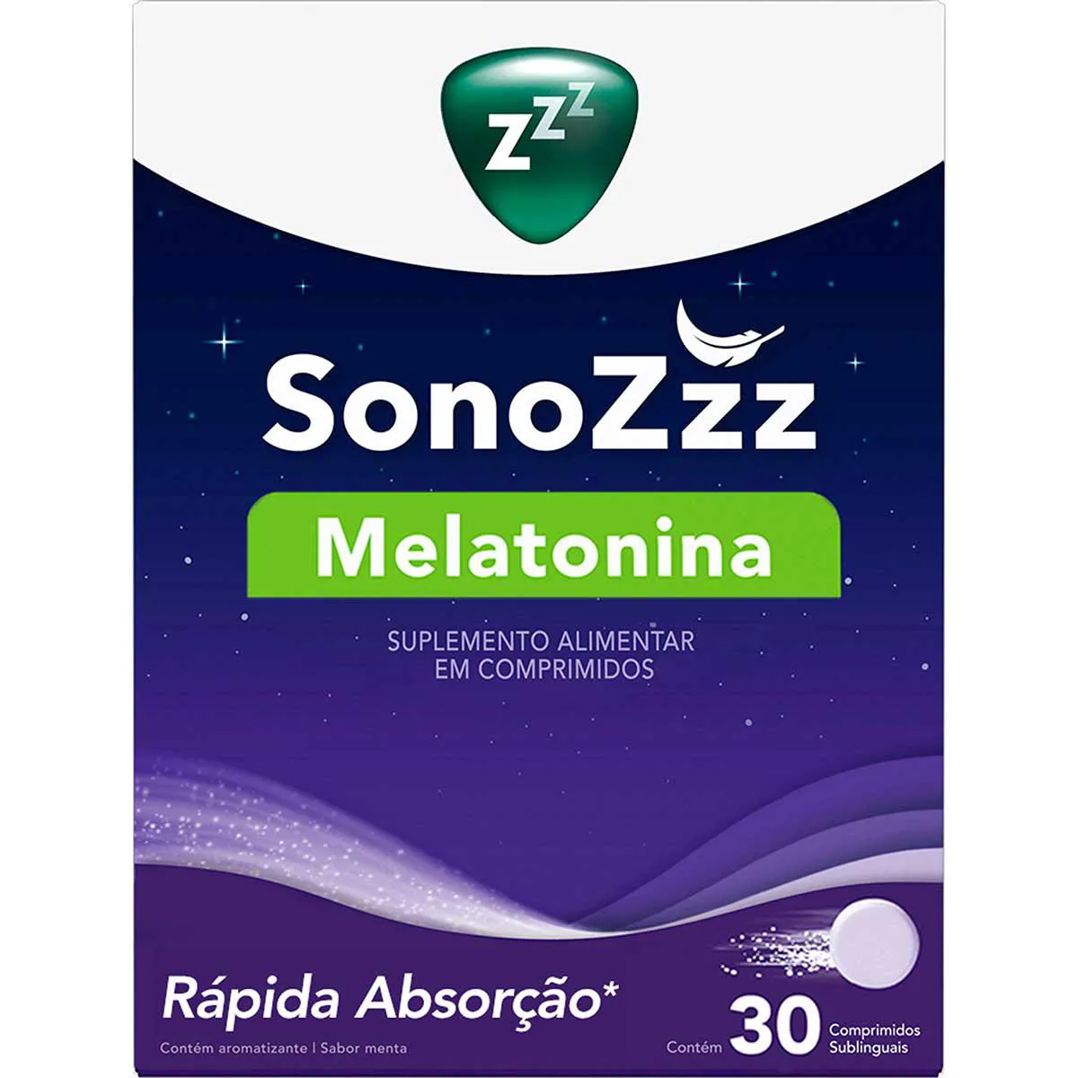 Melatonina SonoZzz 30 comprimidos - Preço exclusivo | Drogasil