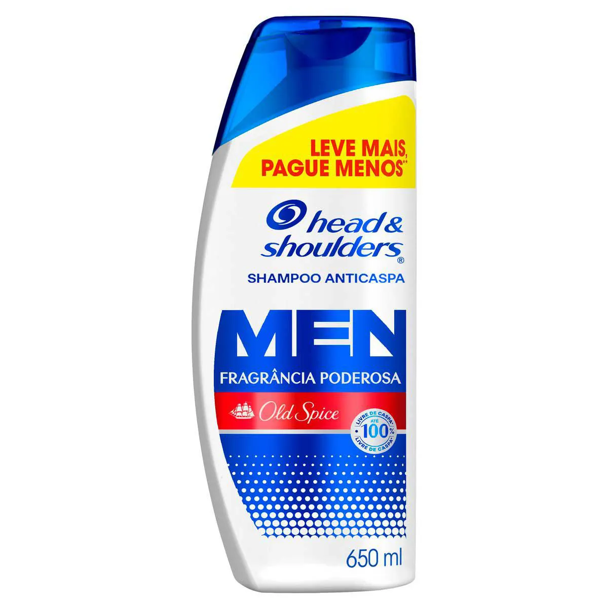 Shampoo Anticaspa Head & Shoulders Men Fragrância Poderosa Old Spice 650ml