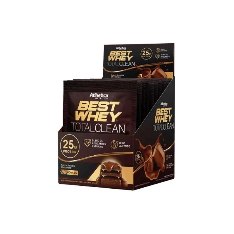 Best Whey Total Clean Display (15 Sachês 36G) - Sabor: Double Chocolate