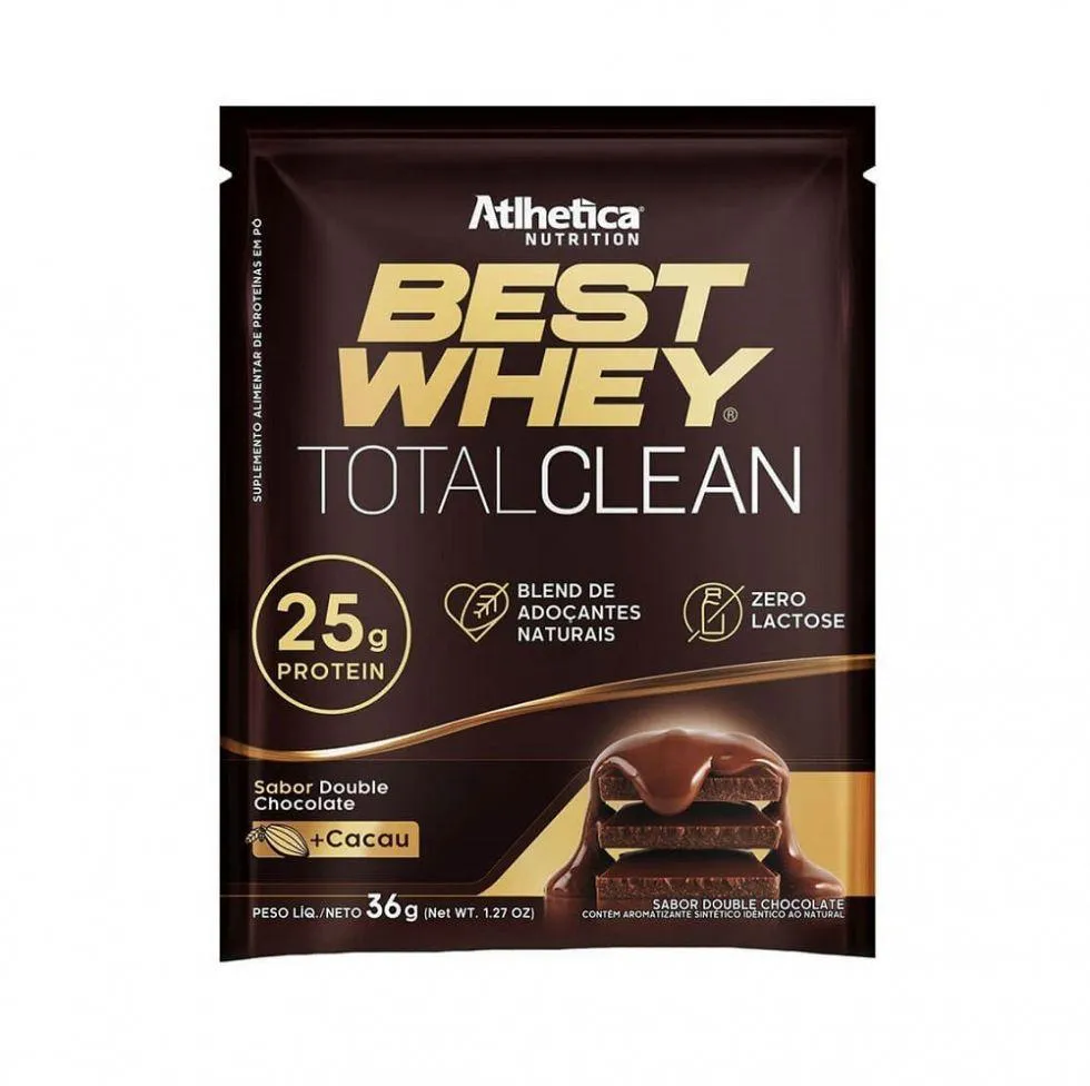 Best Whey Total Clean Sachê (36G) - Sabor: Double Chocolate