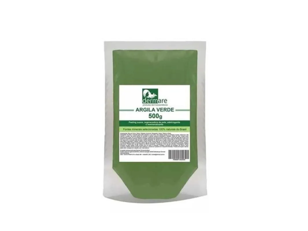 Máscara Facial Dermare Argila Verde 500G