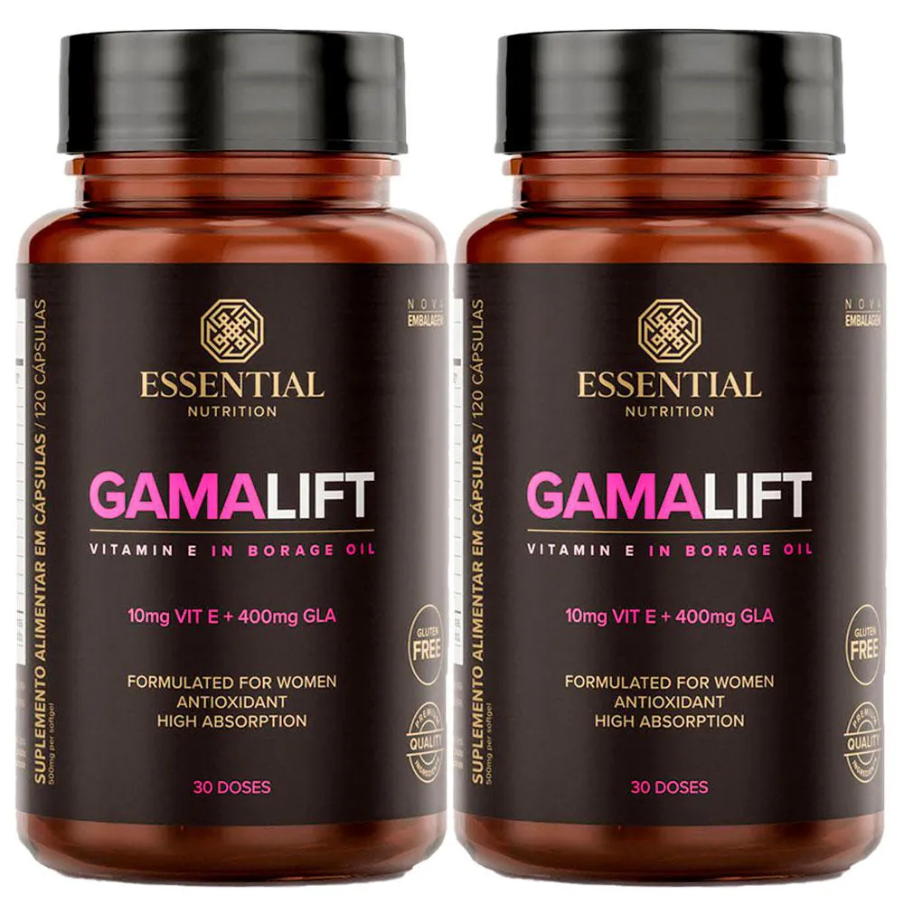 KIT 2X GAMALIFT 500MG - 120 CAPSULAS - ESSENTIAL NUTRITION