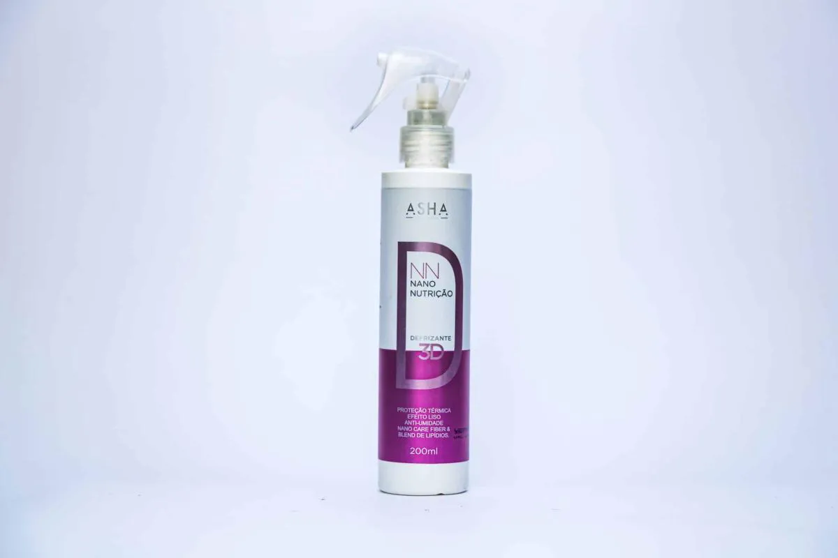 SPRAY DEFRIZANTE 3D ASHA NANO NUTRIçãO E EFEITO LISO 200ML