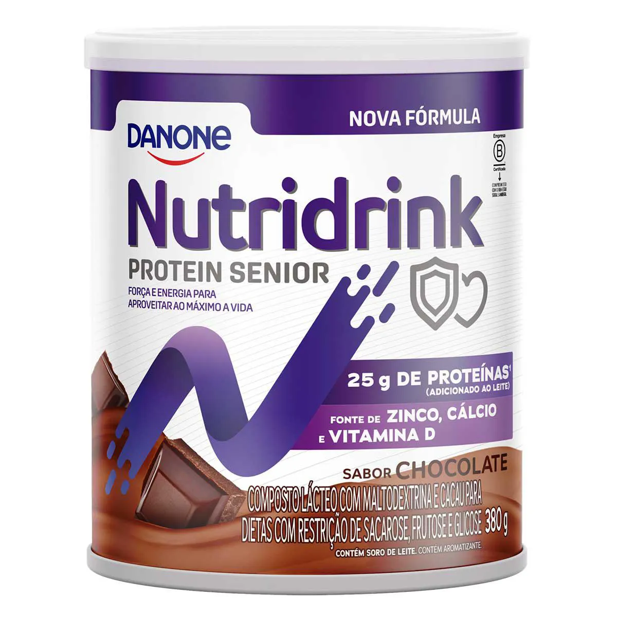 Suplemento Alimentar Nutridrink Protein Sênior Chocolate 380g