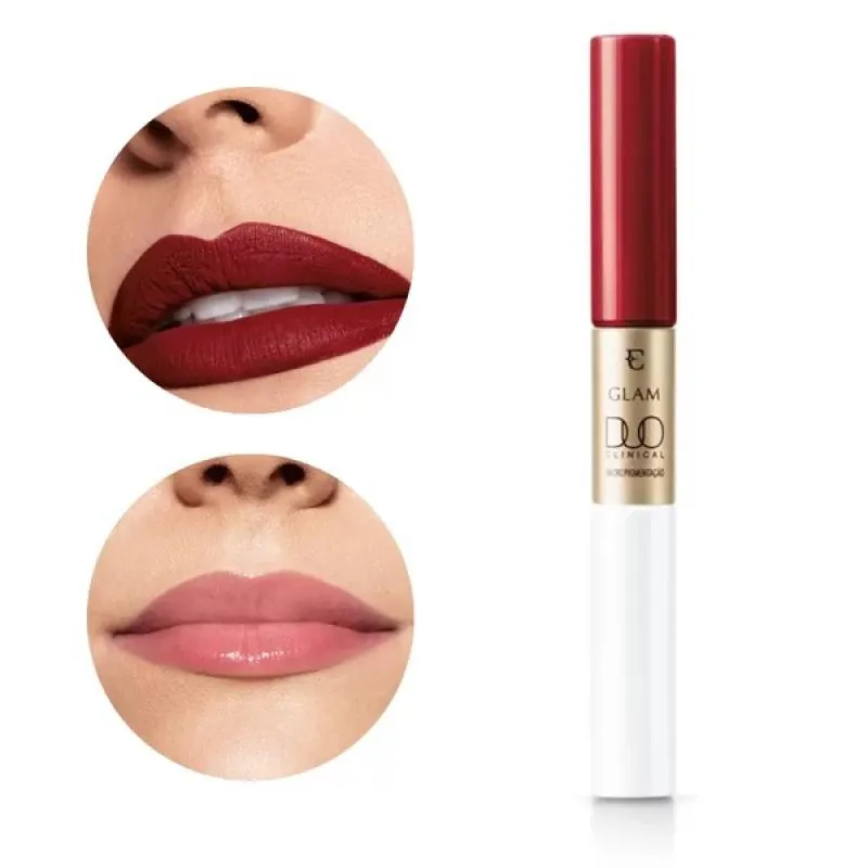 BATOM LíQUIDO GLAM DUO CLINICAL VERMELHO MAGNíFICO 3,5G